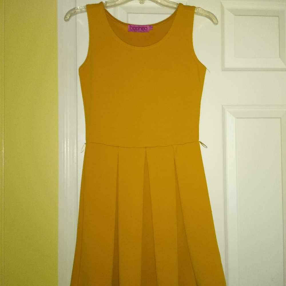 Mustard yellow dress